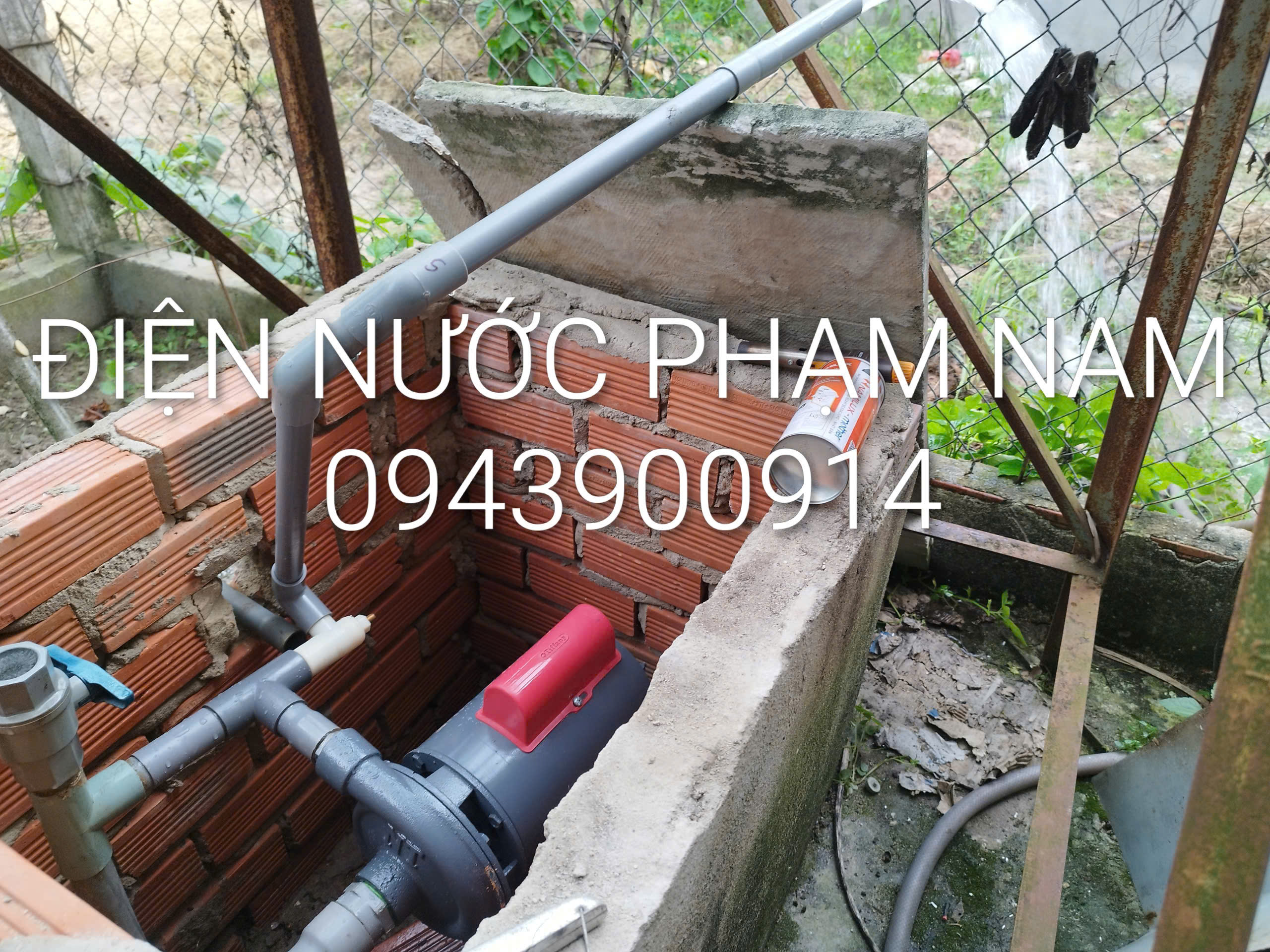 Sửa bơm giếng khoan kêu to, rung lắc mạnh LH 0943900914